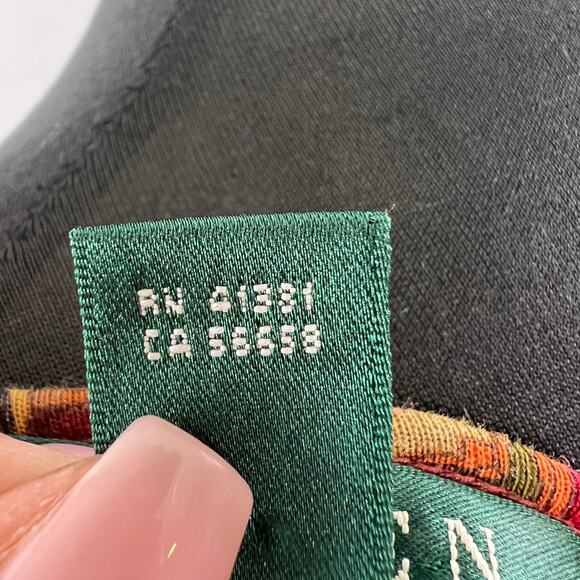 Lauren Ralph Lauren Multicolor Paisley Round Neck 3/4 Sleeve Peasant Top Plus 2X - Picture 7 of 9